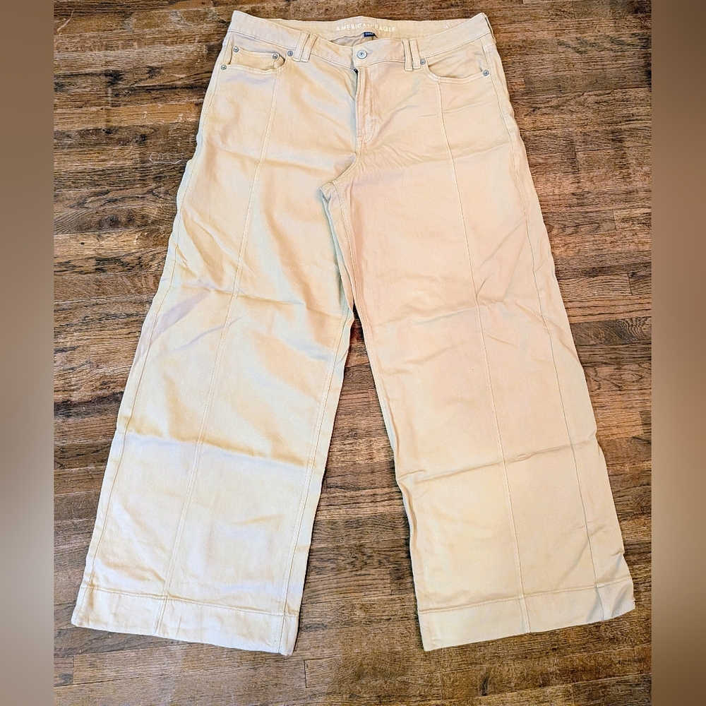 American Eagle Outfitters Dream Drape Stretch Wide Leg Pants